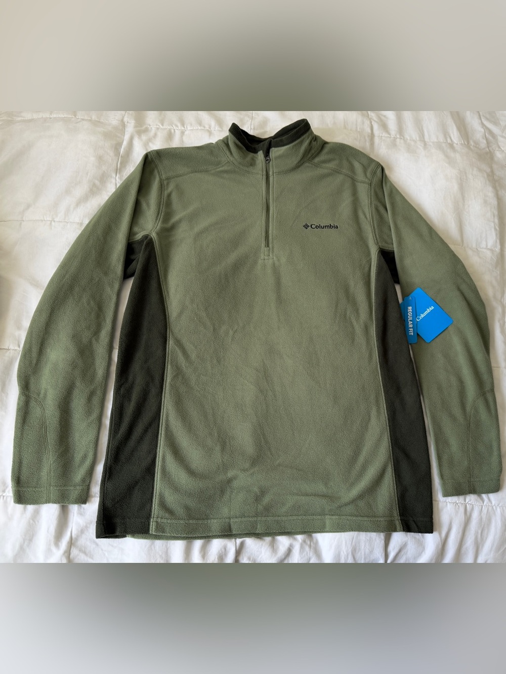 NWT Columbia Men's Olive Zip-Up Sweater (NEW W TAGS)